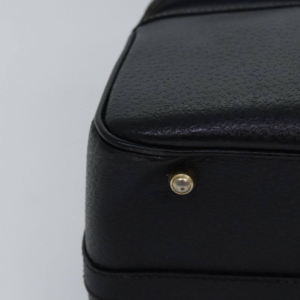 GUCCI Bamboo Vanity Hand Bag Leather 2way Black 013 2122 2491 Auth ar12149 - Picture 15 of 16